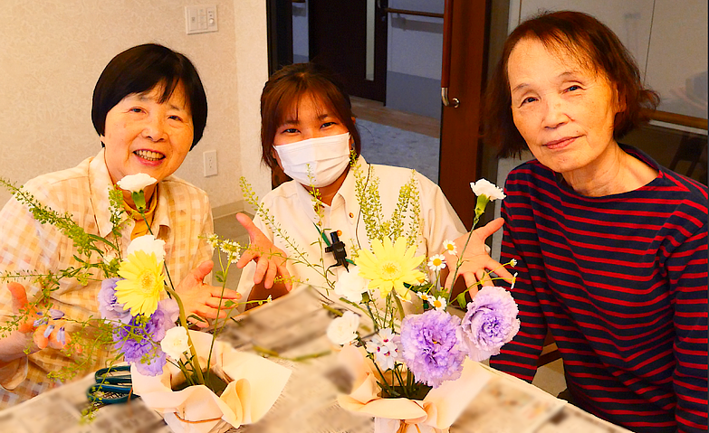 花と向き合うアレンジメントの時間