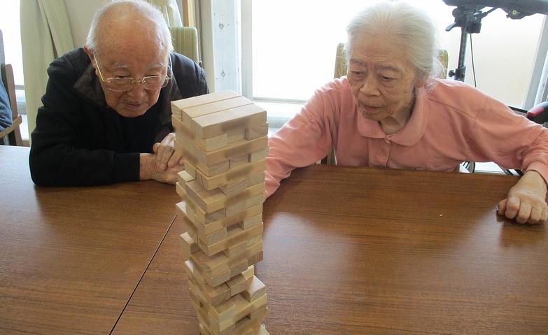 ハラハラドキドキ、積み木ゲーム