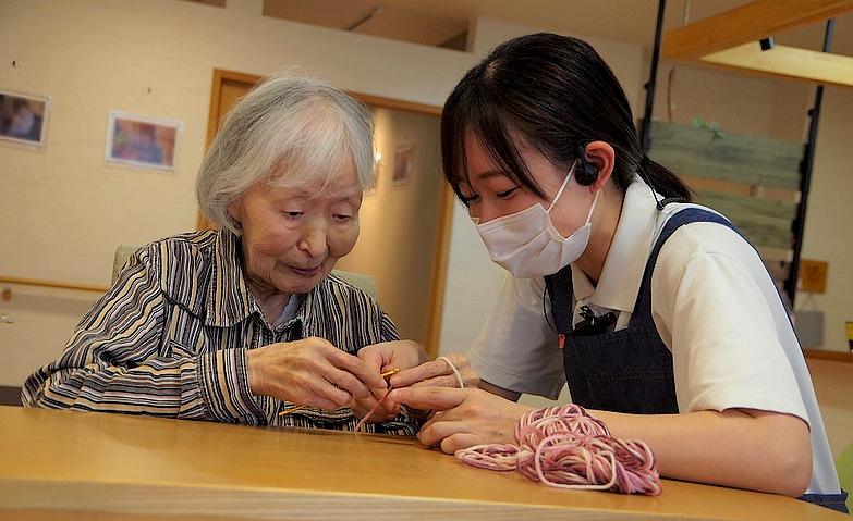 編み物アクティビティ