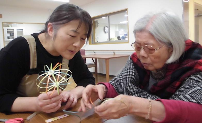 リボンの万華鏡作り