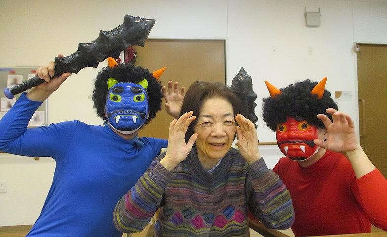 鬼との記念撮影
