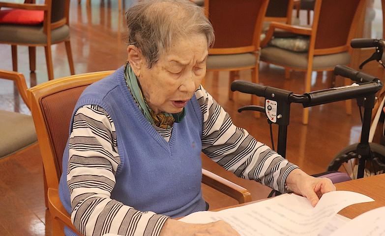 朗読クラブにて