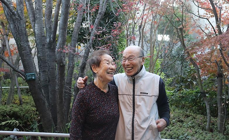 ホーム中庭の紅葉が色づきすてき！			