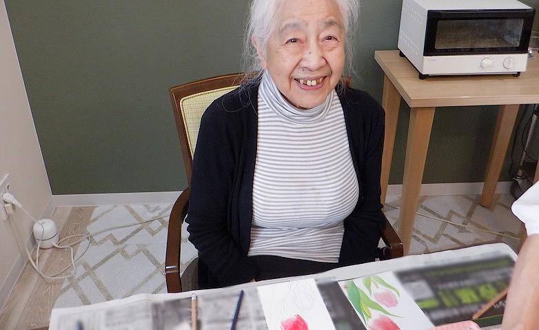 「水彩画、楽しいわよ」