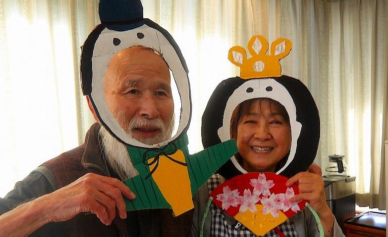 お内裏様とおひな様でツーショット