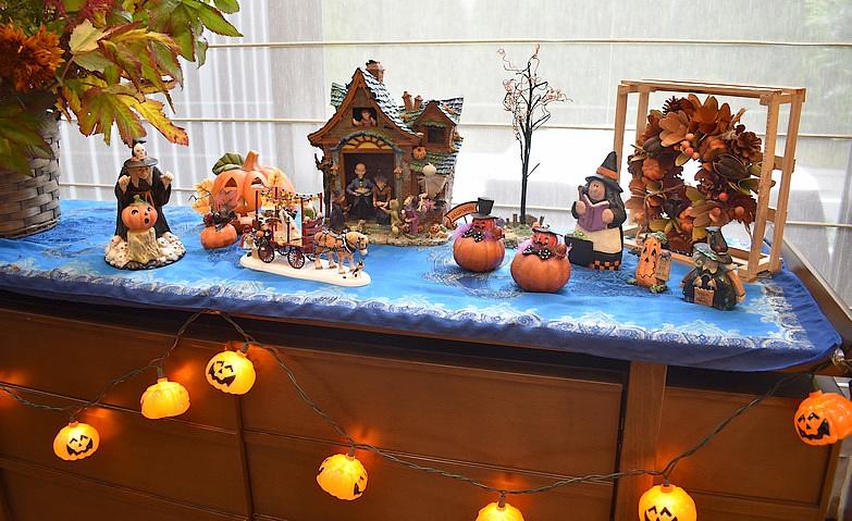 ハロウィンの飾りつけ