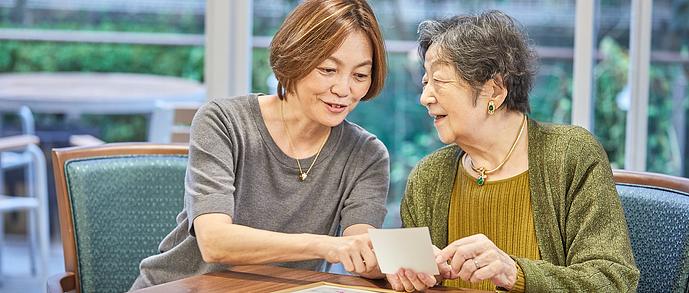 『その方らしさ』を大切にする環境で母の笑顔が増え、自分らしい生活を取り戻すことができました