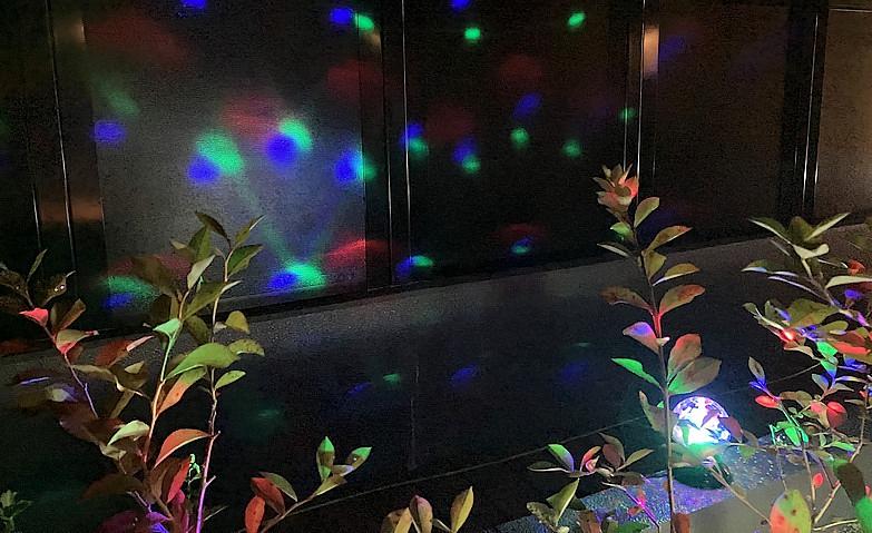 線香花火～ライトとシャボン玉で演出～