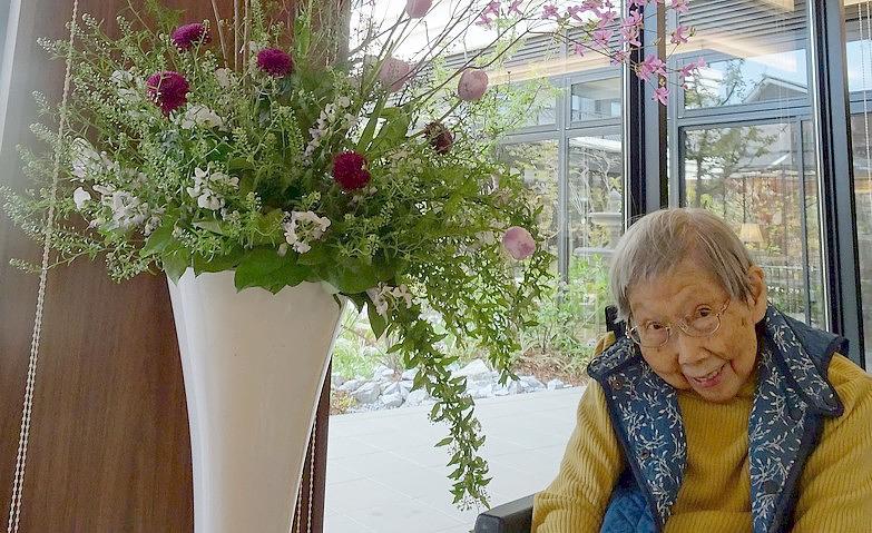 春のお花がお迎え