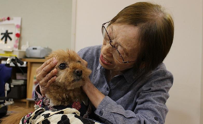 ワンちゃんとふれあう時間