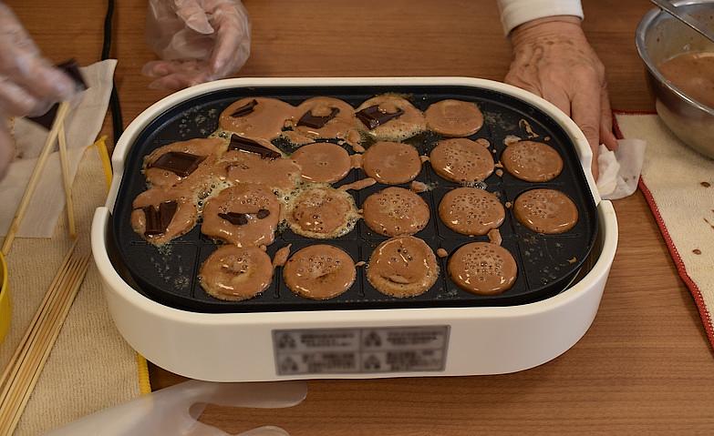 バレンタインチョコドーナツ作り