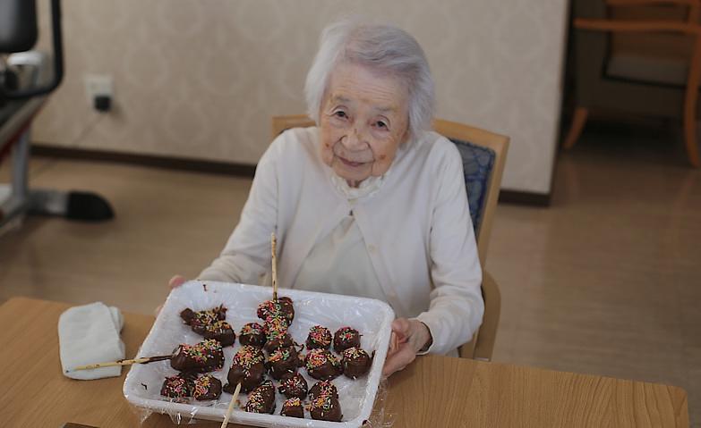 チョコバナナ作り