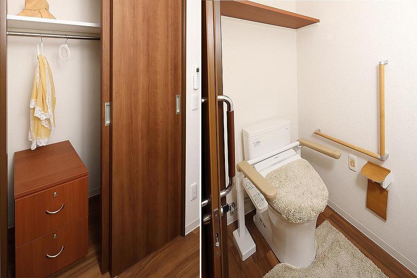 A1タイプ居室イメージ／収納・トイレ
