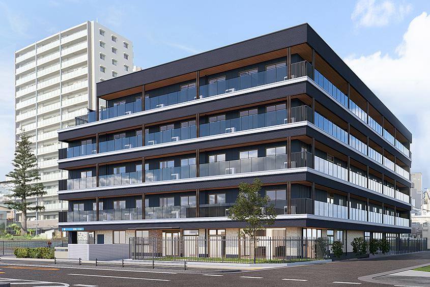 外観（完成予想CG）　土地の所有形態:事業主体非所有 建物の所有形態:事業主体非所有