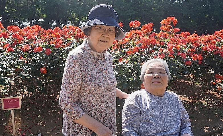 薔薇に包まれる外出のひととき