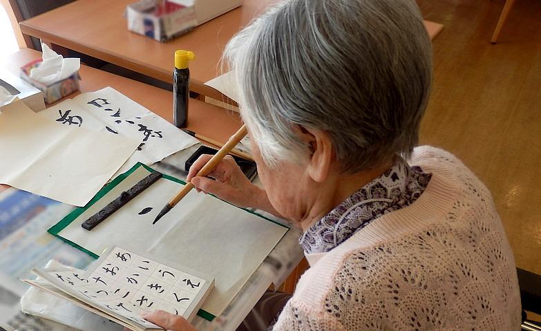 心落ち着く書道のひととき