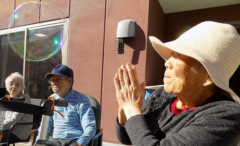 シャボン玉がとんだ！