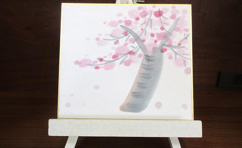 桜を描く