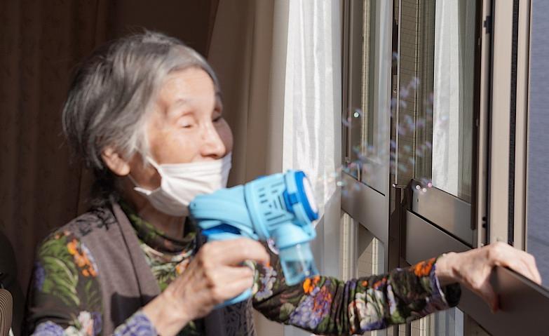 シャボン玉で楽しもう！