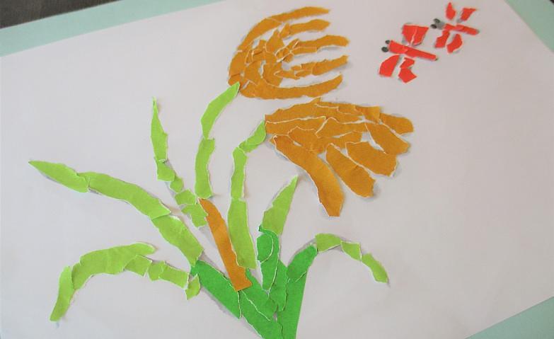 ちぎり絵アクティビティ