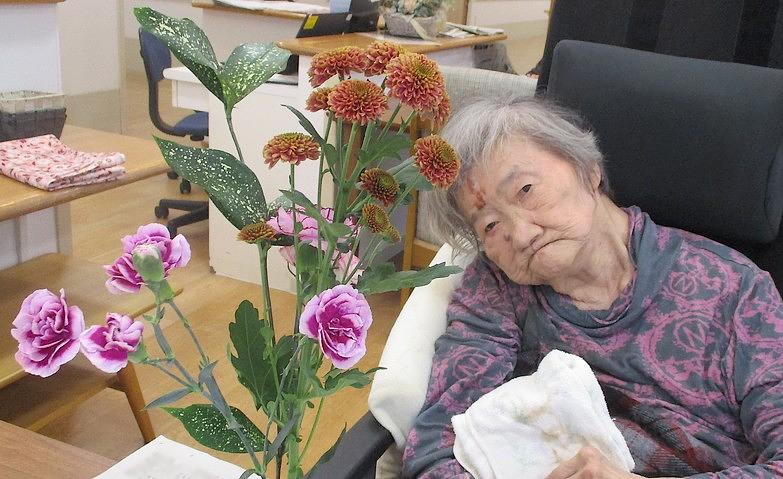 一緒に生けました！			