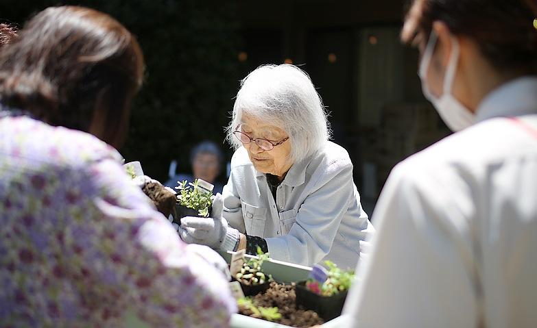 まるでお花の博士のよう