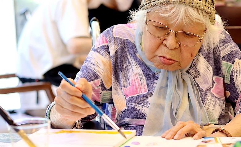 水彩画教室に参加