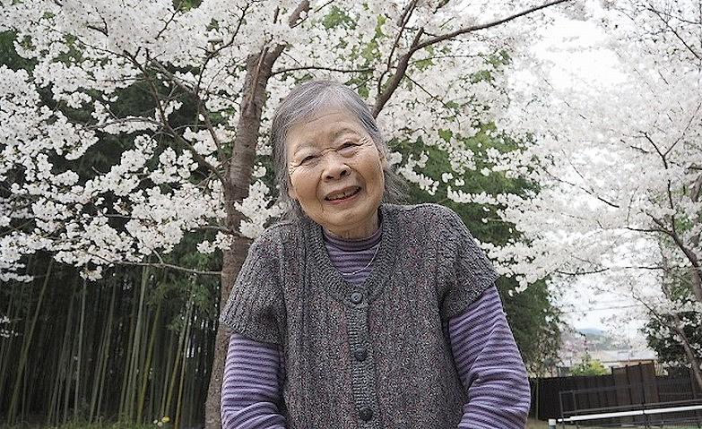 ホームのお花見