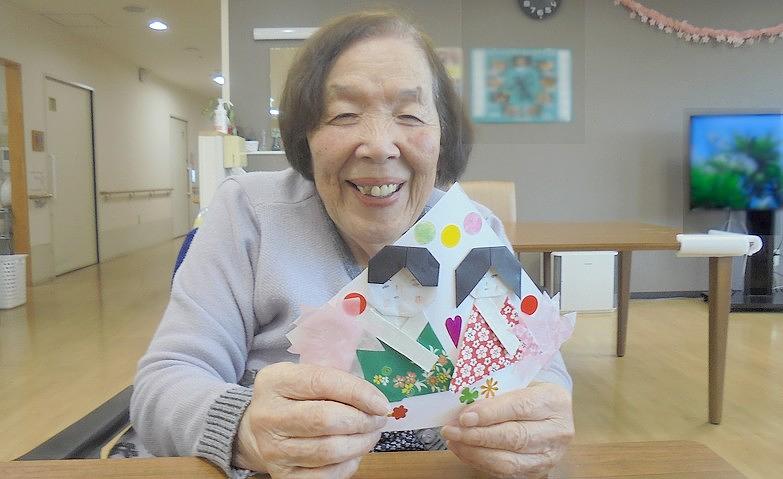 折り紙で作るひな飾り