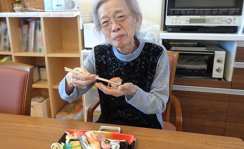 お祝いのお寿司！