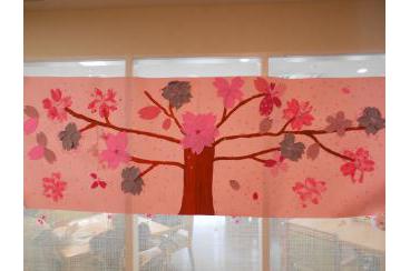 桜のアート作り