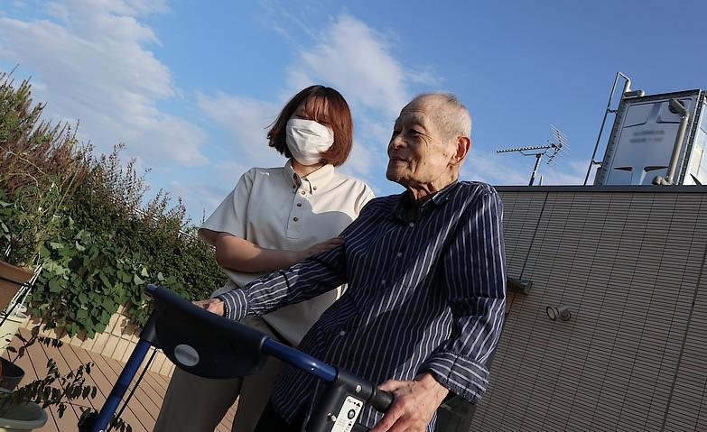 久しぶりの屋上庭園！