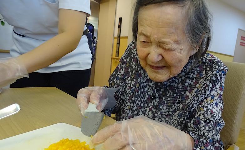 柿のジャム作り