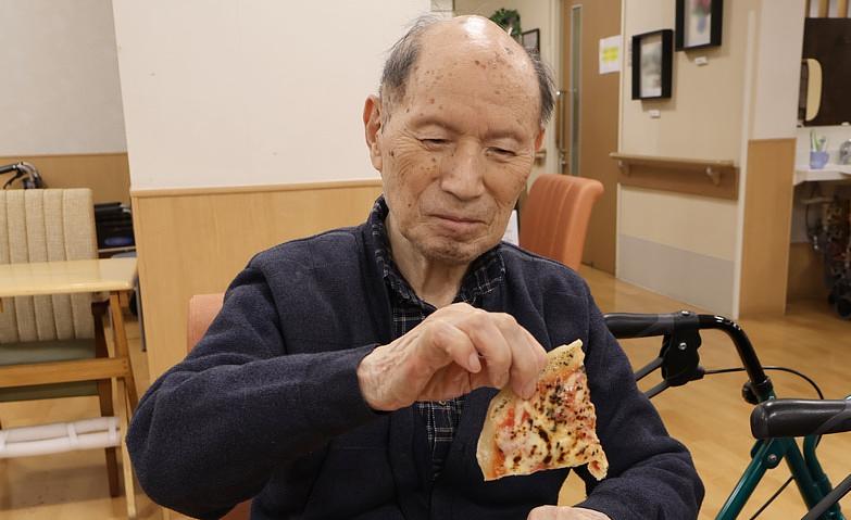 ピザなんて久々だよ！