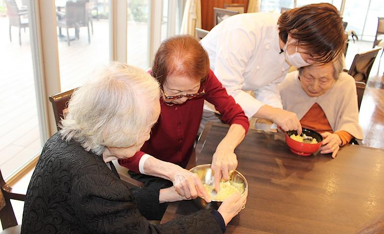 スイートポテト作り