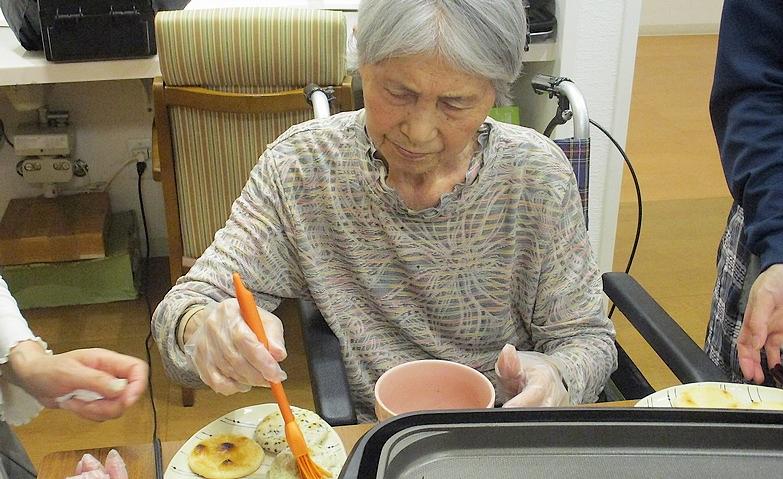 おせんべい焼けたかな
