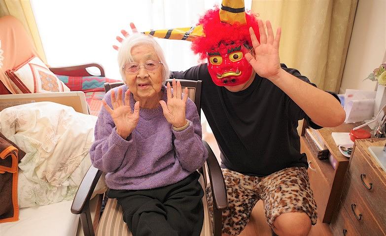 節分の豆まき