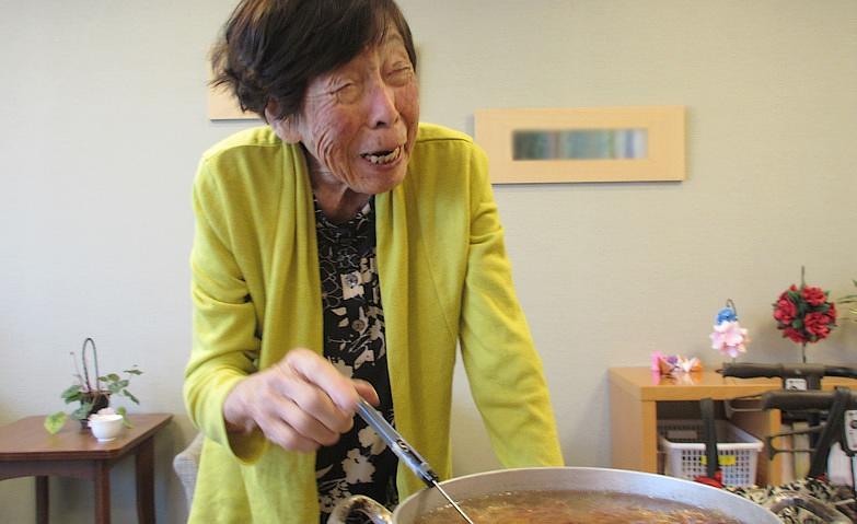 ところてんの準備中