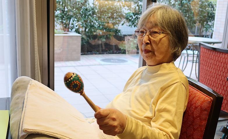 リズムをとりながら