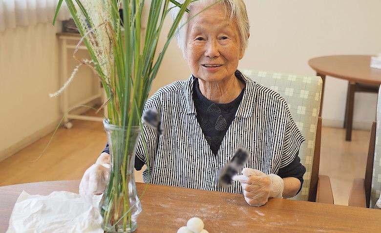 十五夜のお団子作り