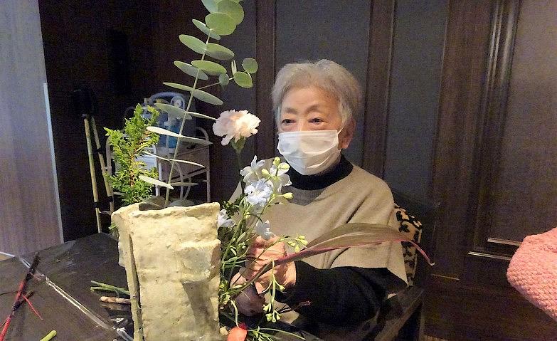 個性あふれる「生け花体験」