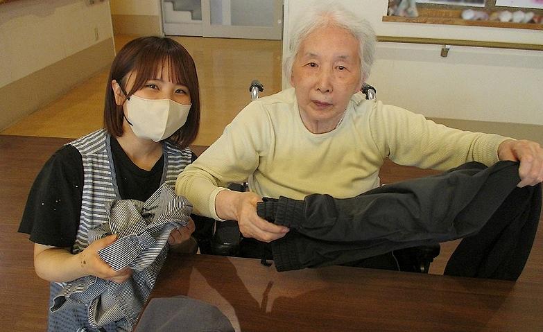 役割を感じる洗濯たたみの時間