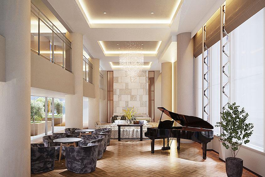 1Fラウンジ（完成予想CG）