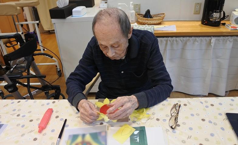 8月のちぎり絵教室開催！