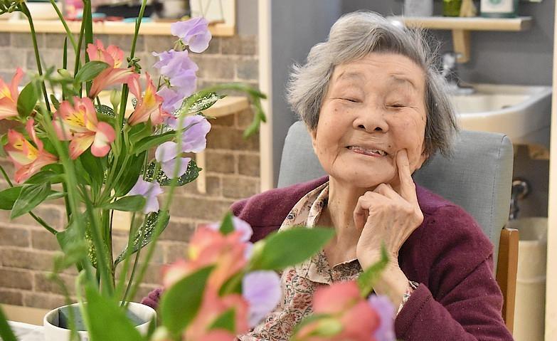 上手に生けました