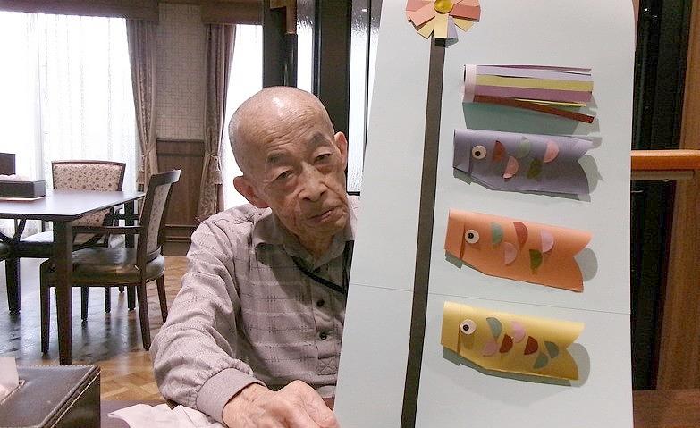 色鮮やかなこいのぼりを作りました！