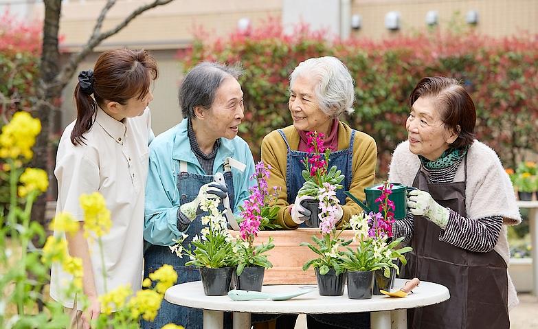 お花の植え替え