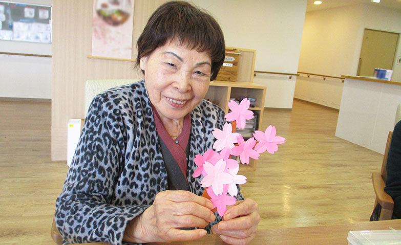 桜咲く「折り紙クラブ」			