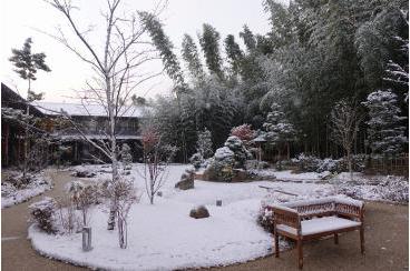 「アリア嵯峨嵐山」の雪景色
