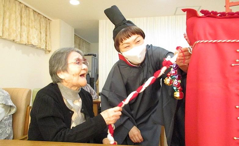 手作り神社で初詣